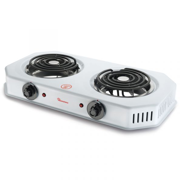 Spiral Plate Cooker 2 Burner White RM-253 | Ramtons